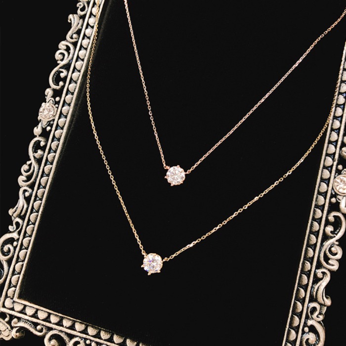 14k gold) necklace &amp; earring